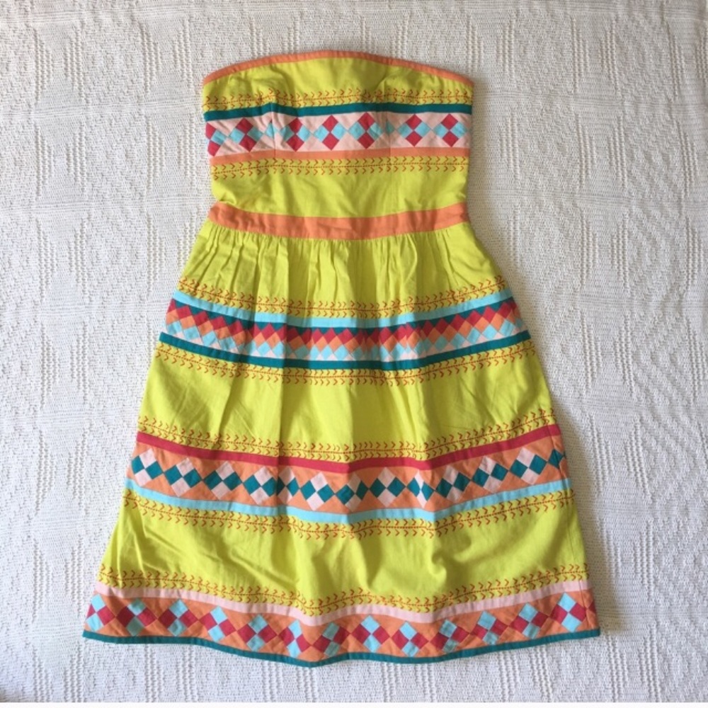 Anthropologie embroidered dress